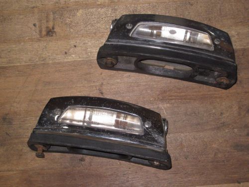 Vintage mercedes 220s license plate light