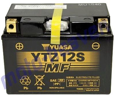 Yuasa ytz12s factory activated maintenance free battery honda 2002-2012 vfr800