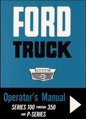 1963 ford truck operator&#039;s manual