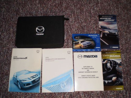 2006 mazda speed 6 car owners manual books guide case all models