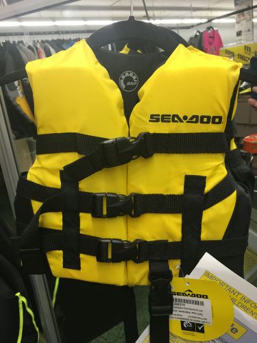 9003206210 new sea-doo kids sandsea personal flotation device medium / 30-50lbs