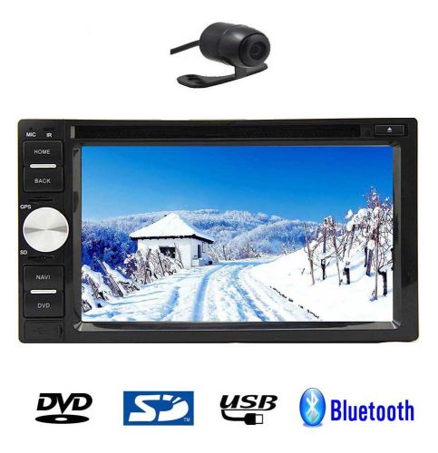 Gps optional in dash radio stereo touch screen car video audio dvd player+camera