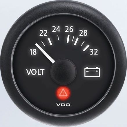 Vdo a2c53191767-s voltmeter 18-32v - viewline onyx