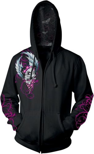 Lethal threat hd84001m hoody wmn skull black md