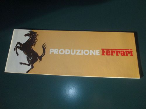 Ferrari production brochure produzione prospekt # 146/77 308 gt4 gtb / gts bb512