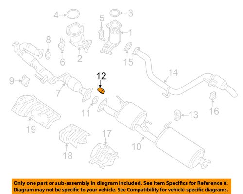 Nissan oem exhaust-center pipe spring 200743ub0a