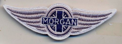 Morgan motor company auto car  iron on embroidery patch  3.5 x 1.5  emblem logo