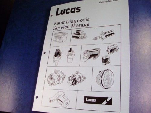 Alfa romeo lucas fault manual giulietta spider sprint