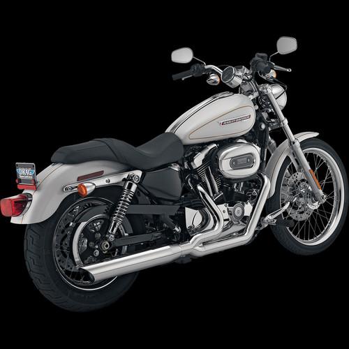 Python/drag special 2-into-1 exhaust systems for 2004-2013 harley sportster
