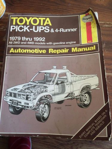 Haynes toyota pick-ups and 4-runner automotive repair manual (1979-1992)