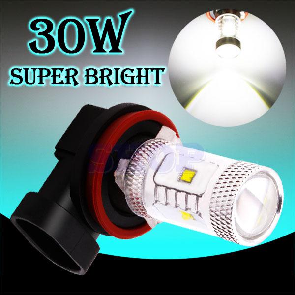 H11 high brightness 30w cree led pure white driving tail head light bulb lamp