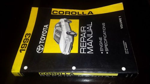 1993 toyota corolla factory repair manuals