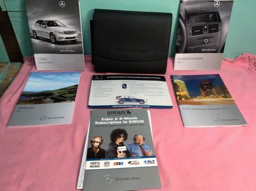 2011 mercedes benz c class c250 c300 c350 c 63 amg owners manual set