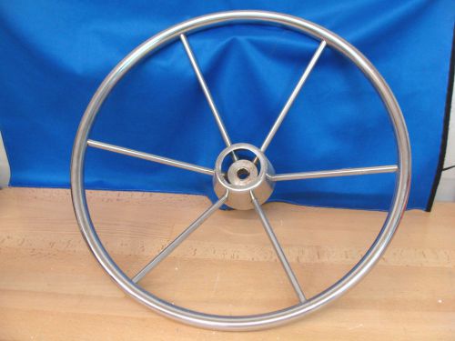 Boat steering wheel 18&#034; stainless steel, 6 spoke