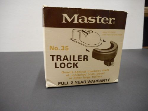 Master no. 35 trailer lock brand new in box for 2&#034; 2 5/16&#034; lainson &amp; marvel