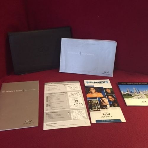 2013 infiniti fx owners manual with reference guides and case