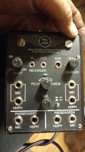 Marv golden mg400  4 place intercom with pilot push to talk button