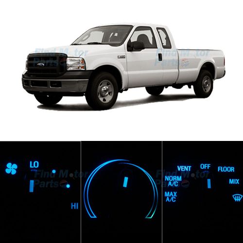 Led package ac heating control ice blue bulb for 2005-2006 ford f-250 super duty