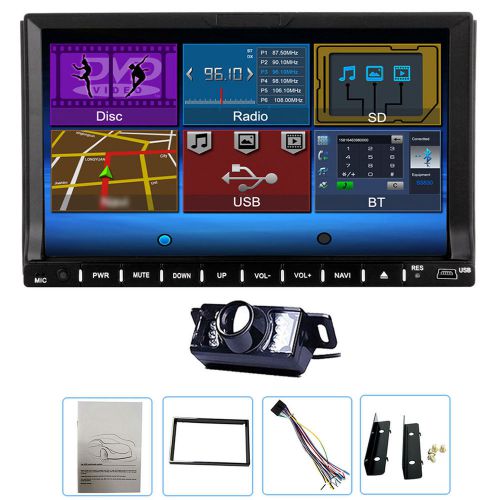 7&#034; double 2 din in dash auto radio stereo car dvd player bluetooth+backup camera