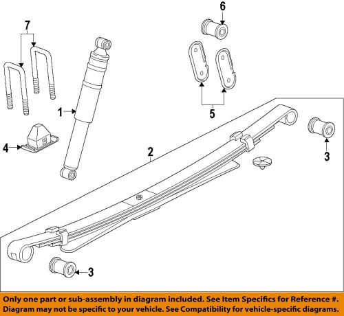 Gm oem rear suspension-shackle 23495406