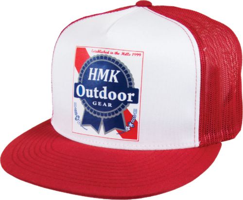 Hmk snowmobile gear blue ribbon snapback hat red - hm5pbrr