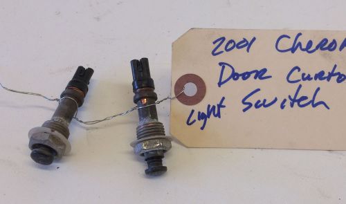 Two 97-01 jeep cherokee interior light door jamb button switch courtesy lamp bb