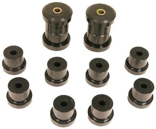 Prothane 7-1012 red rear multi leaf spring eye and shackle bushing kit