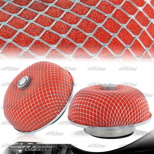 Universal red micro foam 3&#034; 3 inch outlet mushroom cold air intake turbo filter