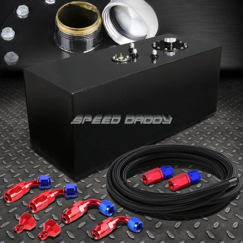 19 gallon top-feed coated fuel cell gas tank+cap+level sender+steel line kit