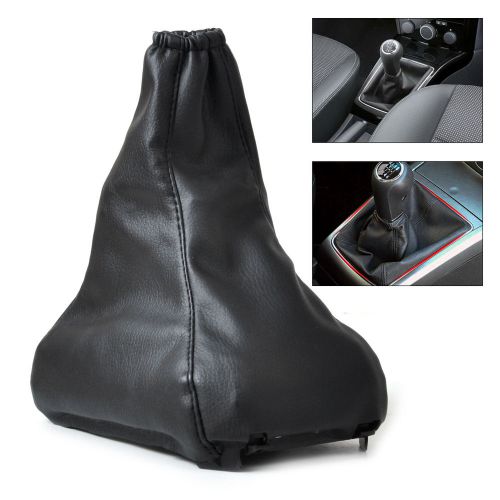 New black pu leather gear shift gaiter for vauxhall / opel astra mk5 h 2004-200