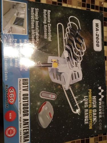 Hdtv outdoor antenna with remote rv boat home tv