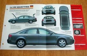 1998 audi a6 quattro sedan unique imp brochure