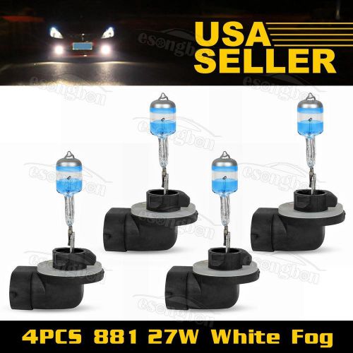 4x fog light 881 halogen 12v 27w ultra bright 5500k white for kia 2003-2013