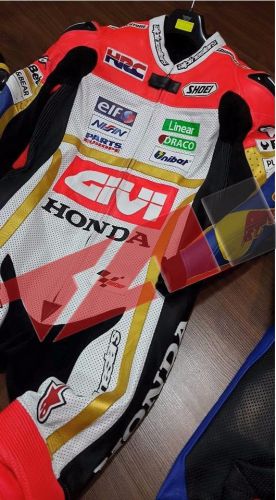 Motorbike motorcycle honda givi racing leather suit men &amp; women all size