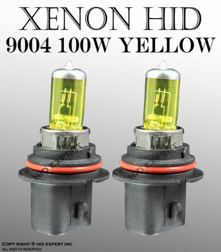 Icbeamer 9004 hb1 100w xenon hid direct replace yellow light bulbs no qj3943