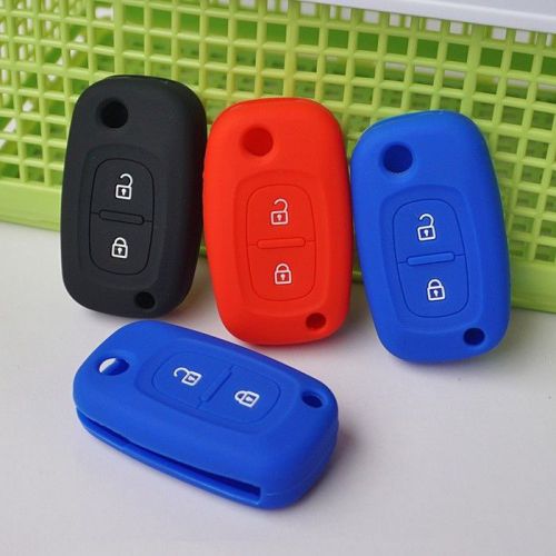 Silicone key cover case for renault clio megane duster sandero kangdoo captur