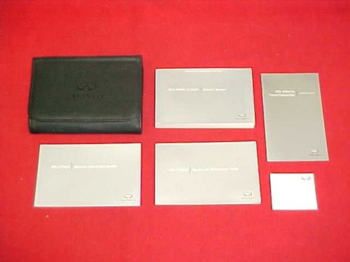 2011 original infiniti g coupe owners manual service guide book kit 11 + case