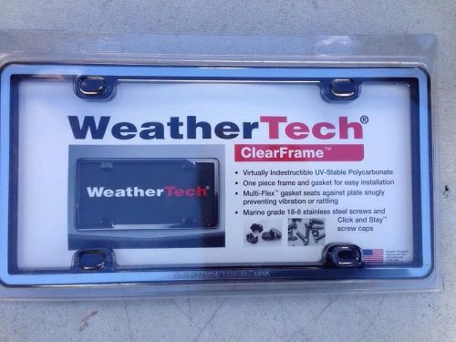 Weathertech® 63023 clearframe™ license plate frame -chrome/black