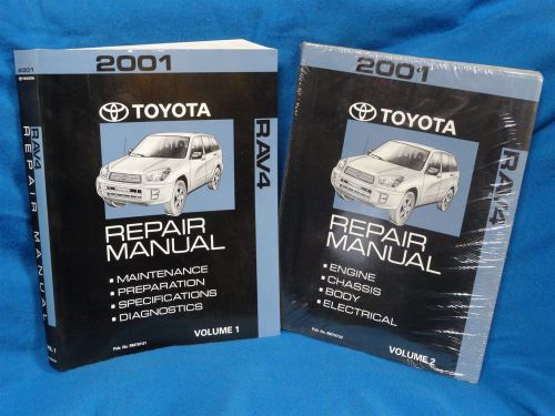 2001 * toyota rav4 * oem * dealership service manuals * volumes 1 &amp; 2