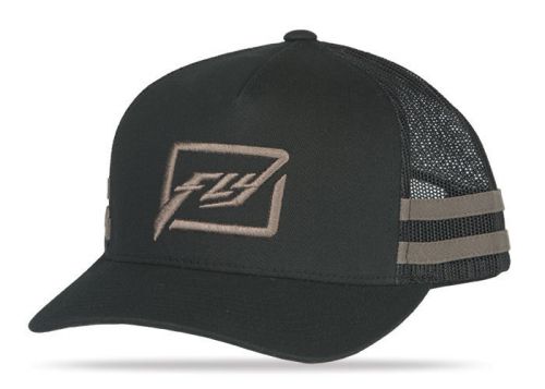 Fly racing huck it mens snapback hat gray/black