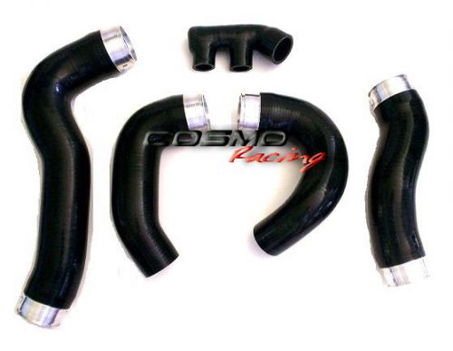 Racing intercooler silicone boost hose kit 5pcs porsche 911/996 996tt/gt2 turbo