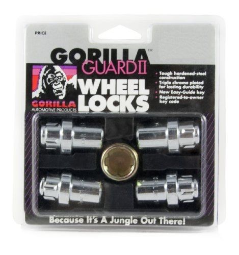 Gorilla automotive 63631n chrome standard mag gorilla guard ii wheel locks - set