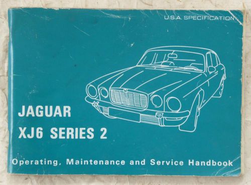 1974 jaguar series 2 original owners manual