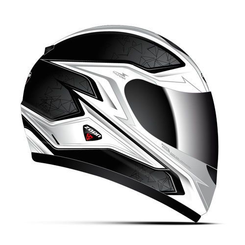 Zoan thunder m/c helmet - white  - large