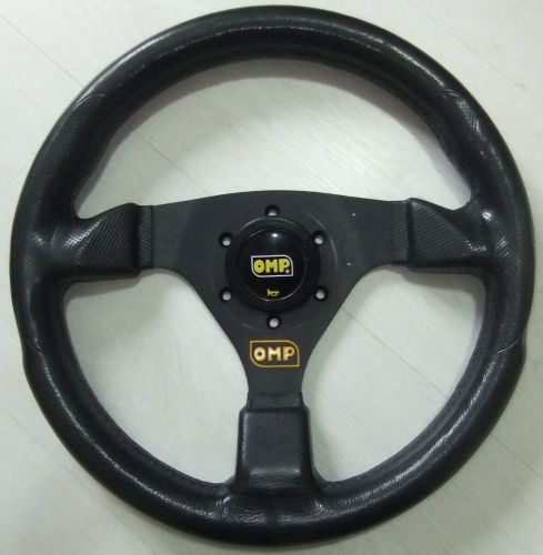 Omp velocita 3 spoke steering wheel 330mm leather jdm skyline supra civic crx