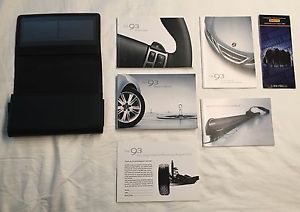 2011 saab 9-3 owners manual set w/ infotainment manual + case