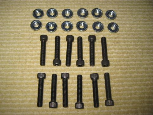 12 pack wheel hub bolts w/nuts 1/4&#034; - 28 x 1 1/4&#034; quarter midget/go kart