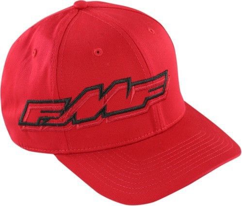 Fmf racing shadow mens flexfit hat red/black