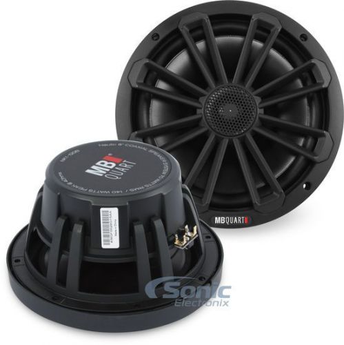 Mb quart nk1-120b 140w rms 8&#034; 2-way nk1 series coaxial marine stereo speakers