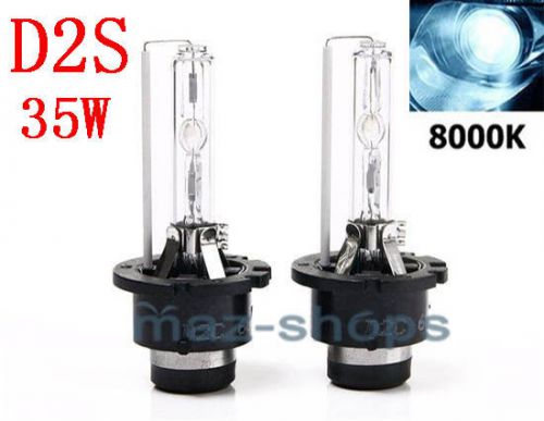 2pcs 35 watt d2s 8000k hid xenon headlight light bulb oem direct replacement  ac